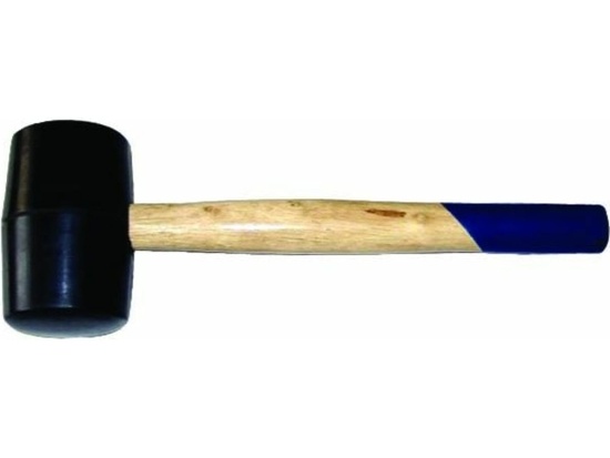 Киянка резиновая, деревянная ручка 680г