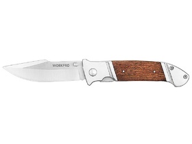 Нож складной с деревянной рукояткой 135мм WORKPRO