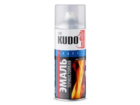 Эмаль термостойкая белая 520мл KUDO