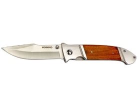 Нож складной с деревянной рукояткой 115мм WORKPRO