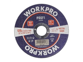 Отрезной диск по металлу PROFI 125х1х22мм WORKPRO