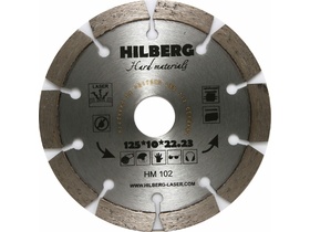 Диск алмазный 125*22,2 сегментный по арм.бетону HILBERG HM102