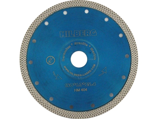 Диск алмазный 180*22,2/25.4  по керамограниту HILBERG 1,7 мм X-тип HM404