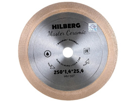 Диск алмазный отрезной 250*25,4 Hilberg Master Сeramic HM507