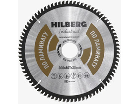 Диск пильный Hilberg Industrial Ламинат 200*30*80Т HL200