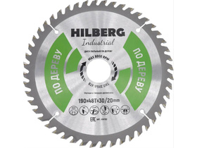 Диск пильный Hilberg Industrial Дерево 190*30/20*48Т HW192