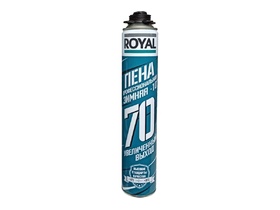 Пена монтажная ROYAL 70, профессиональная, 870 мл., зимняя -10