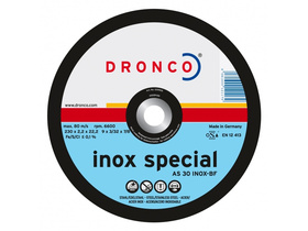 Отрезной круг по  нержавейке и металлу INOX 125х1,6х22 "DRONCO"