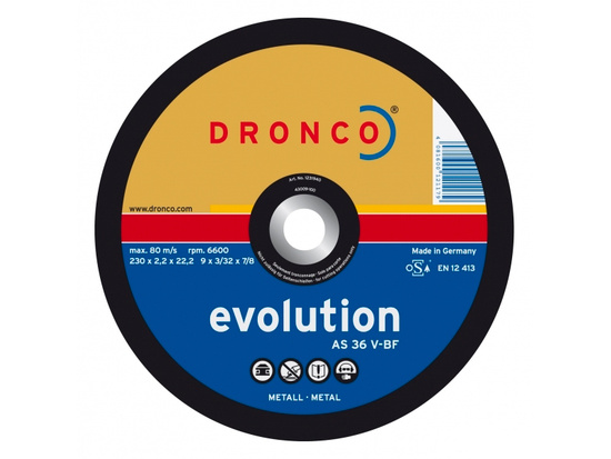 Отрезной круг по  металлу EVOLUTION 230х2,2х22 "DRONCO"